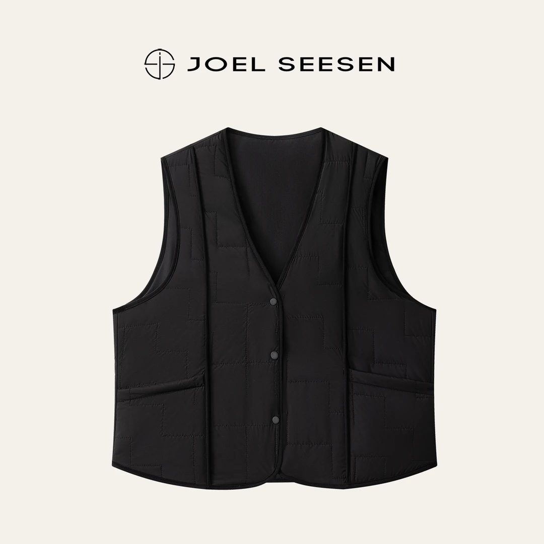 秋冬保暖羊毛填充马甲百搭马夹40143