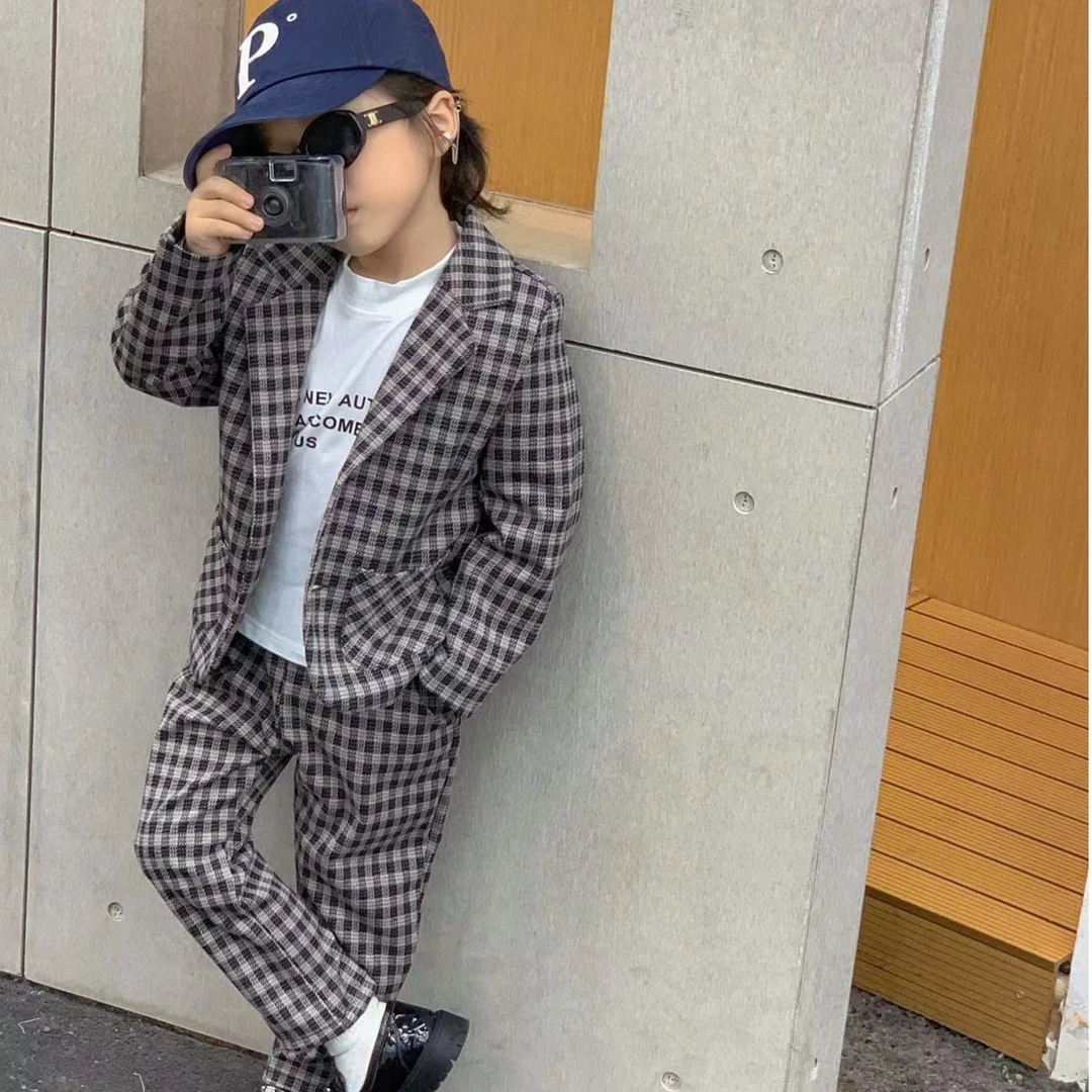 《浩哥童装》韩版儿童时尚西装套装 生日  礼物  节日礼服秋季小童