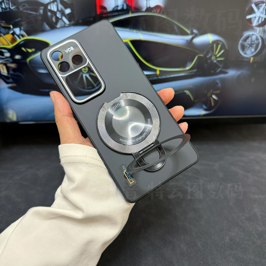 vivos18手机壳自带支架一体磁吸防摔个性VIVOS18PRO高级超薄软边