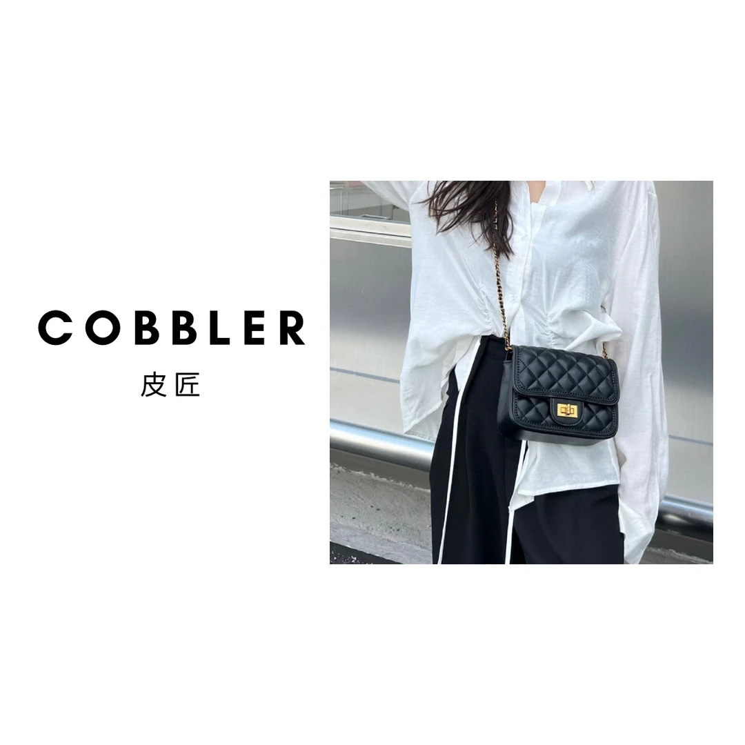 【皮匠轻奢】设计师款3109方胖子小香风链条miniCF单肩斜跨女包包
