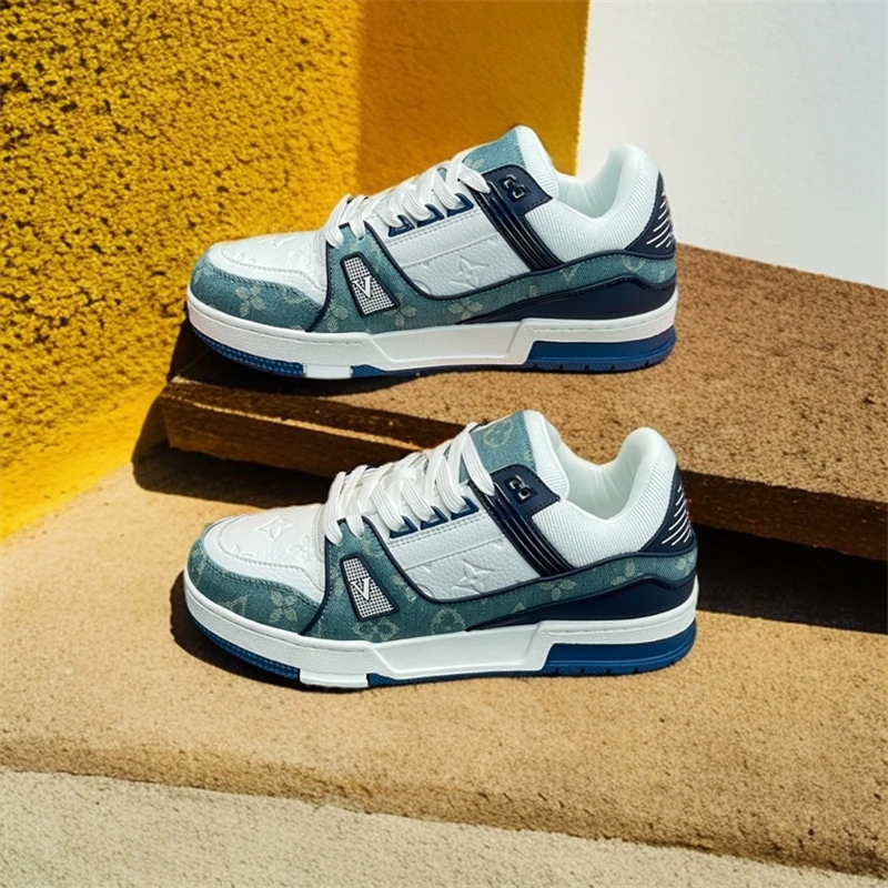 莆田时尚潮流拼色复古板鞋经典小众运动百搭休闲厚底低帮情侣鞋