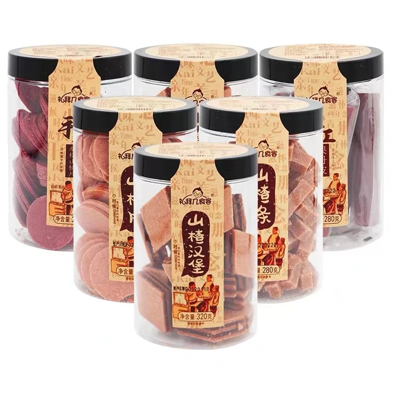 礼拜几食客山楂条/山楂片/山楂球/山楂汉堡/雪花山楂280g果糕