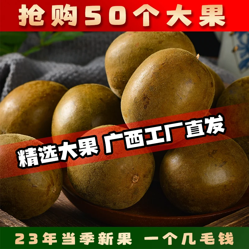 正宗广西罗汉果独立包装干果传统工艺脱水神仙果可泡胖大海橘红茶