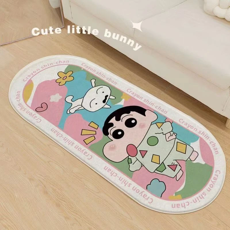 仿羊绒主卧卡通加厚毛绒地毯床边毯ins可爱少女心家用卧室地毯