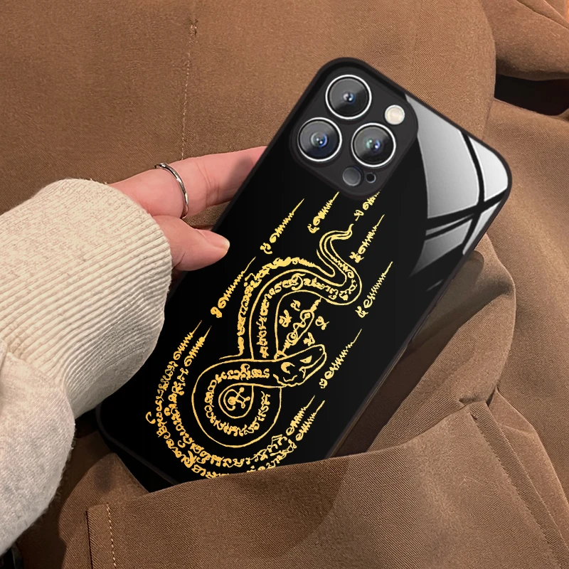 适用苹果16promax/华为/小米/oppo/vivo2025符蛇年款新春酷手机壳