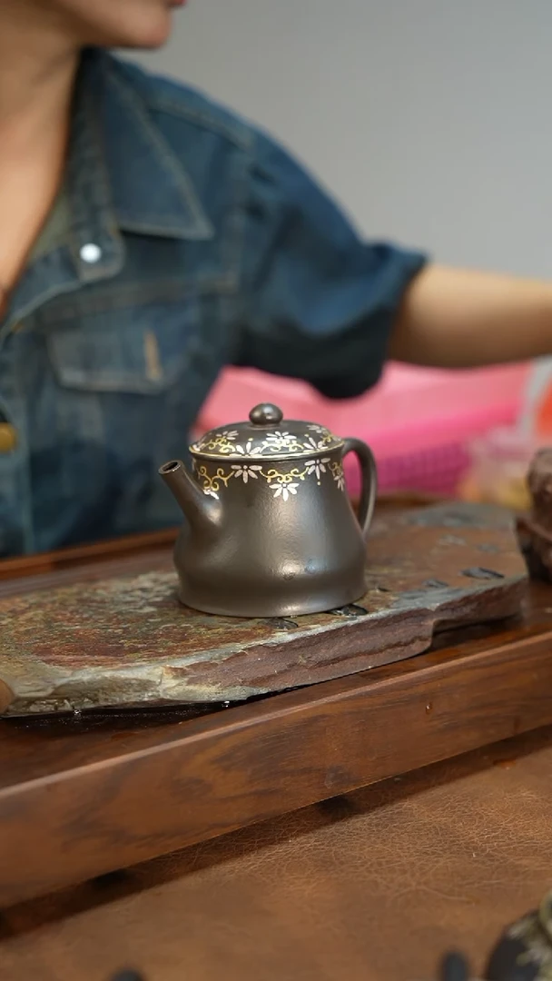 【闪购商品】紫砂茶壶朱泥还原烧高个明式汉瓦180cc左右