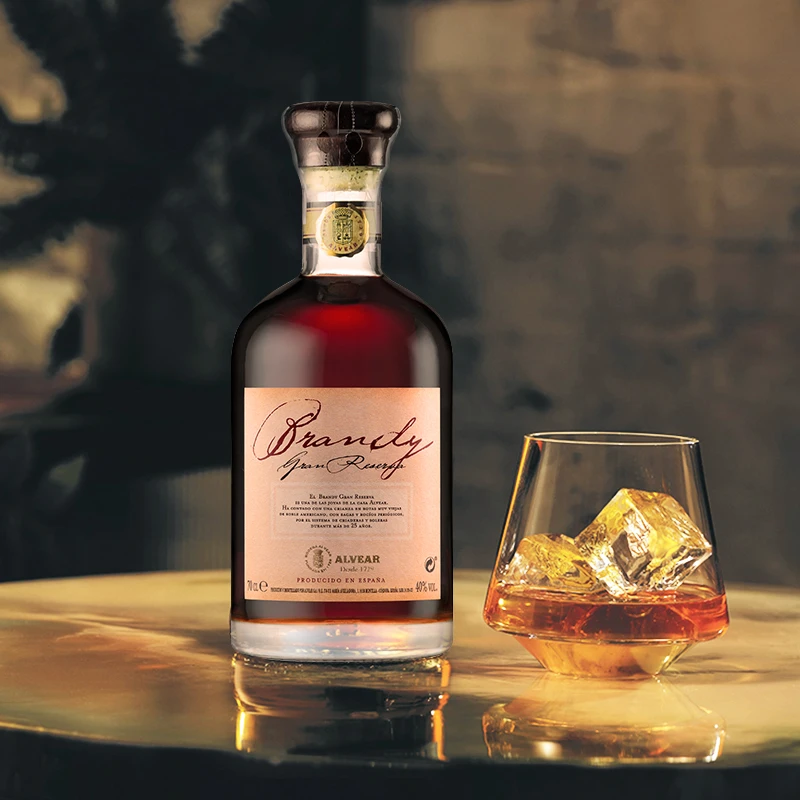 25年陈酿西班牙原瓶进口雪莉白兰地700ML高度洋酒原装进口带礼盒