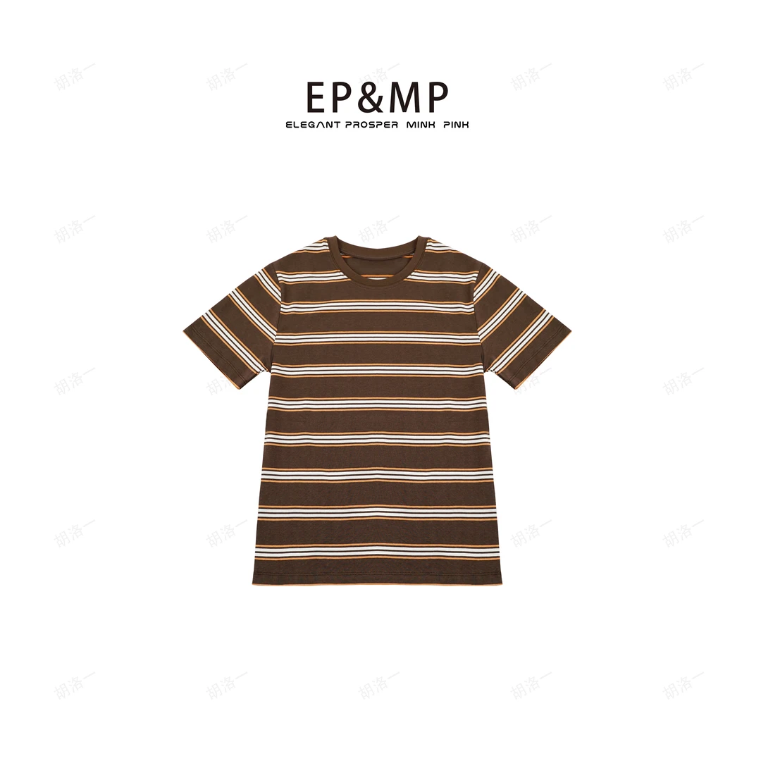 【付总】“港岛落日”百搭条纹圆领T恤M41