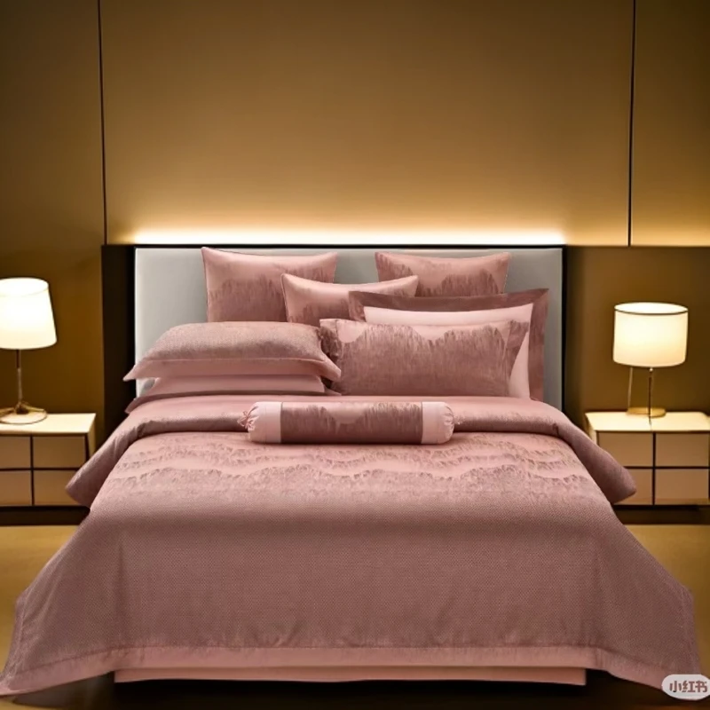【独版2025新】色织大提花长绒棉磨毛四件套-蕾雅轻奢床上用品床单