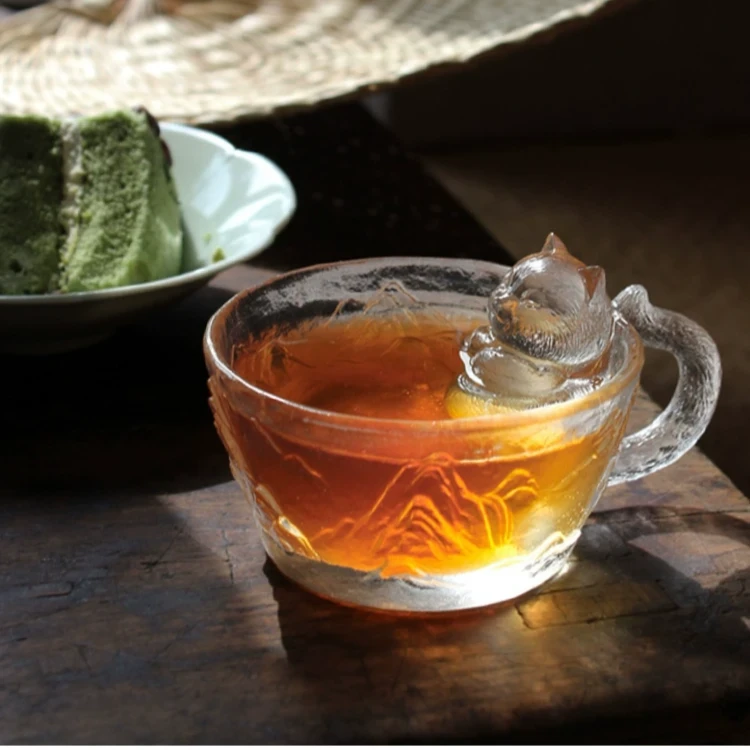 朕的江山杯故宫猫琉璃茶杯玻璃主人杯女个人专用猫咪猫杯文创茶具