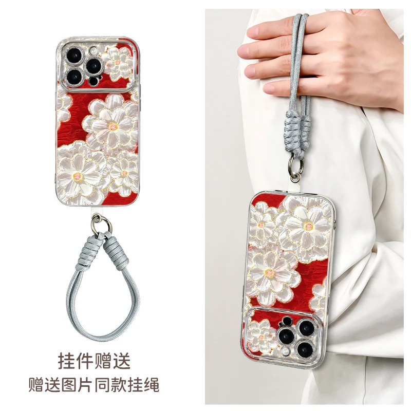 适用于苹果16华为OPPO小米VIVO高颜值百搭6D大视窗LJ手机壳AE0066