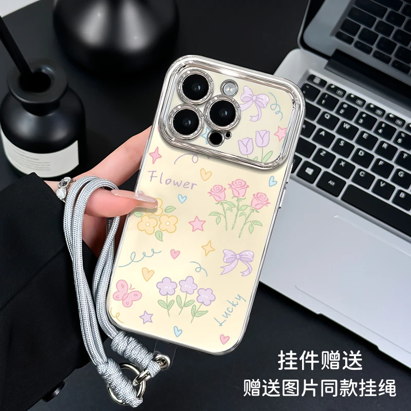 适用于苹果16华为OPPO小米VIVO高级感时尚6D大视窗LJ手机壳IA0058