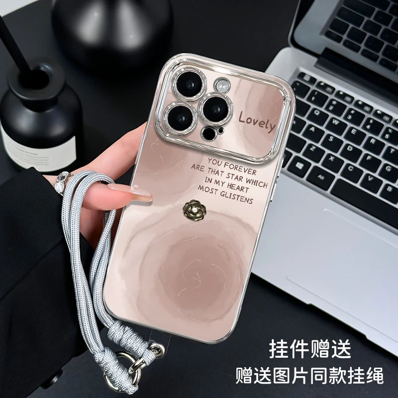 适用于苹果16华为OPPO小米VIVO高级感百搭6D大视窗LJ手机壳IA0053