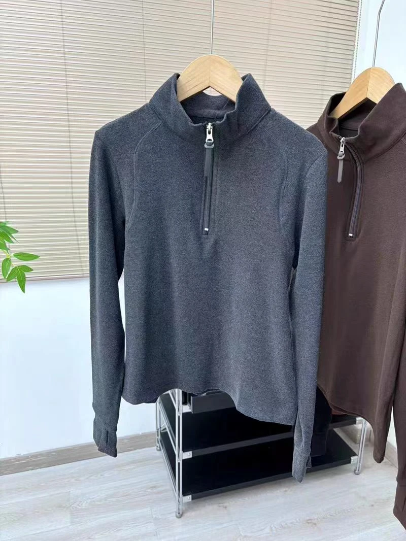 24615款   半拉链双面绒 保暖打底