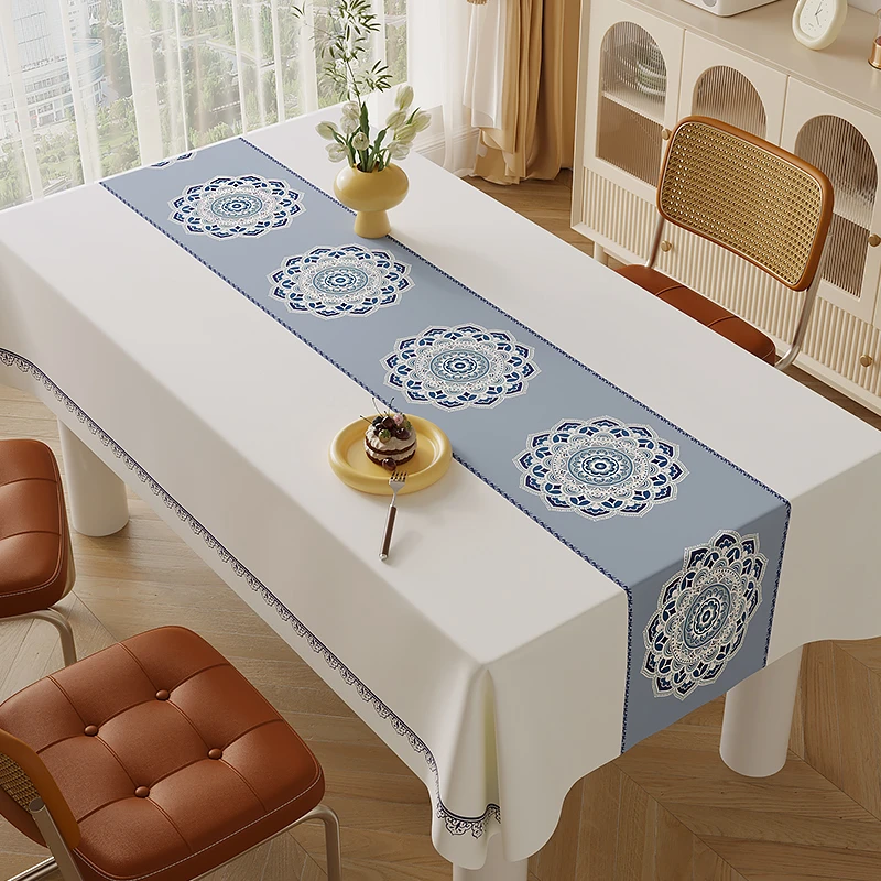 桌布茶几布长方形PVC防水防油免洗防烫轻家用奢简约2024新款台布