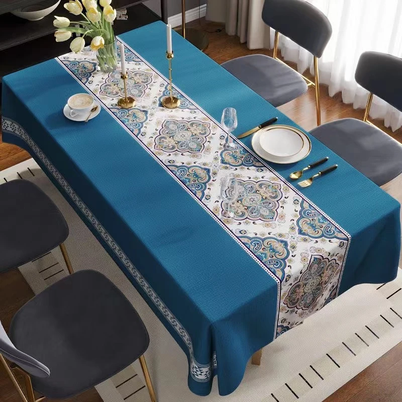 长方形桌布茶几布台布防滑免洗防烫耐用PVC.轻奢简约茶几桌布家用