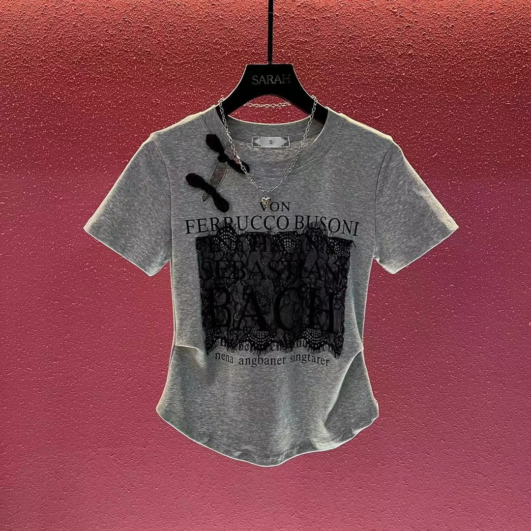 [DSN设计师]新中式国风盘扣短袖百搭时尚T恤女2025年春夏新款上衣