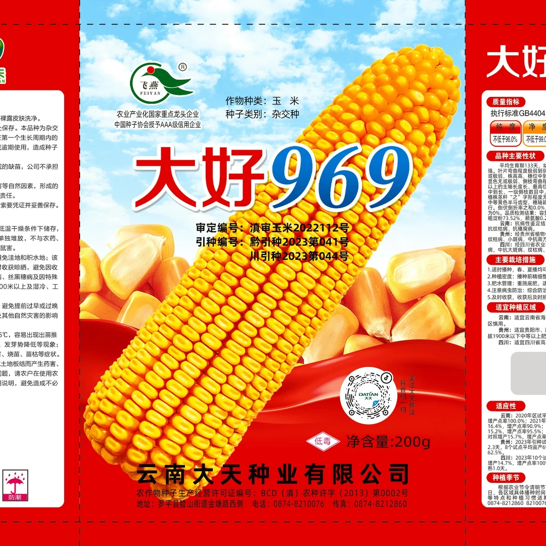大好969-1角钱福利品种玉米