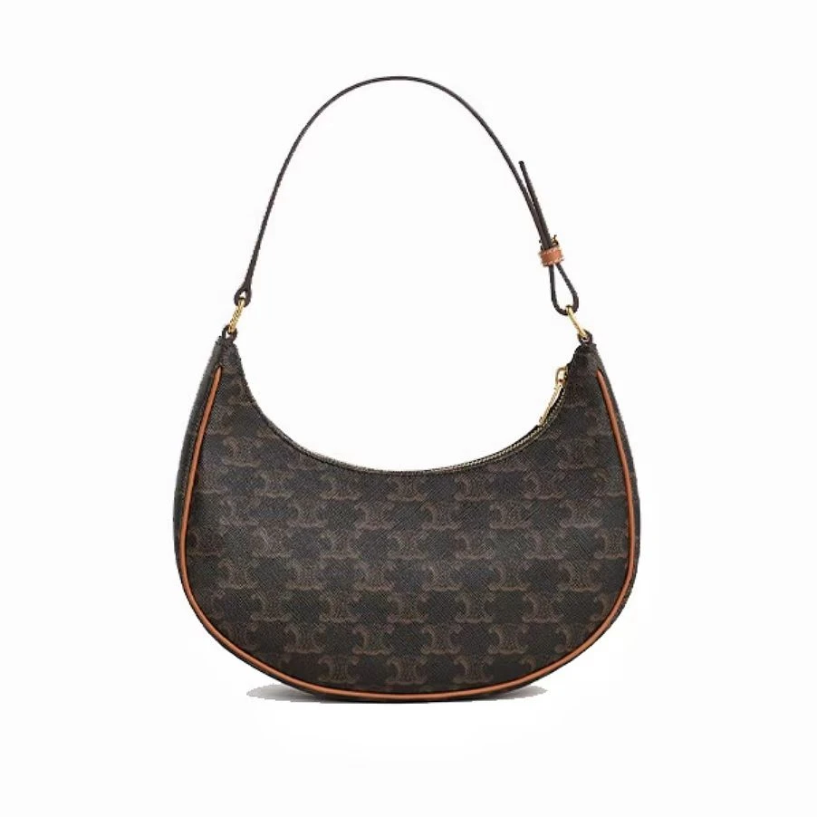 99新 Celine/思琳 小号凯旋门老花单肩腋下包 40953