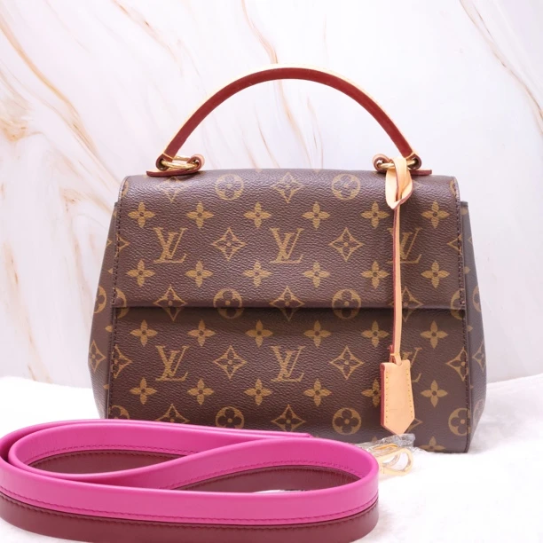 99新 LouisVuitton/路易威登 LV单肩包 克鲁尼棕色老花小号 40885