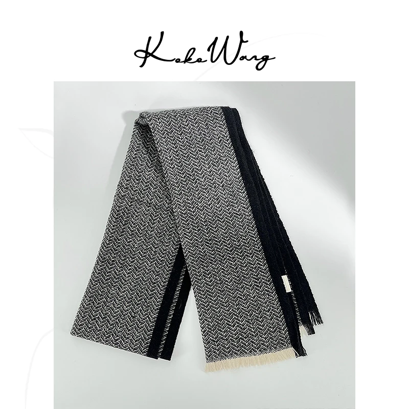 KOKO WANG秋冬新款简约优雅高级百搭围巾3081502