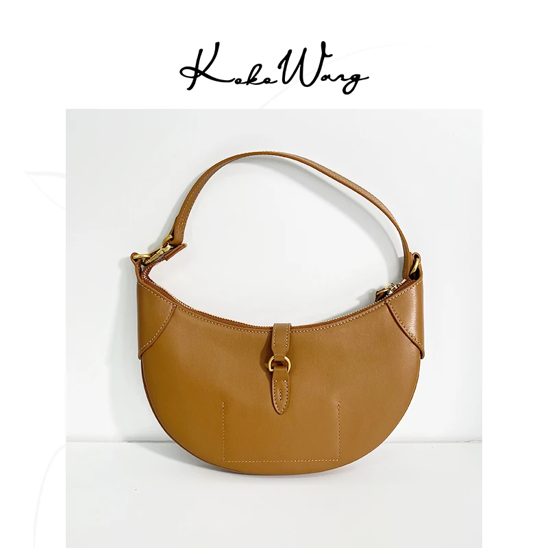 KOKO WANG月牙小众时尚真皮腋下包单肩包3080115