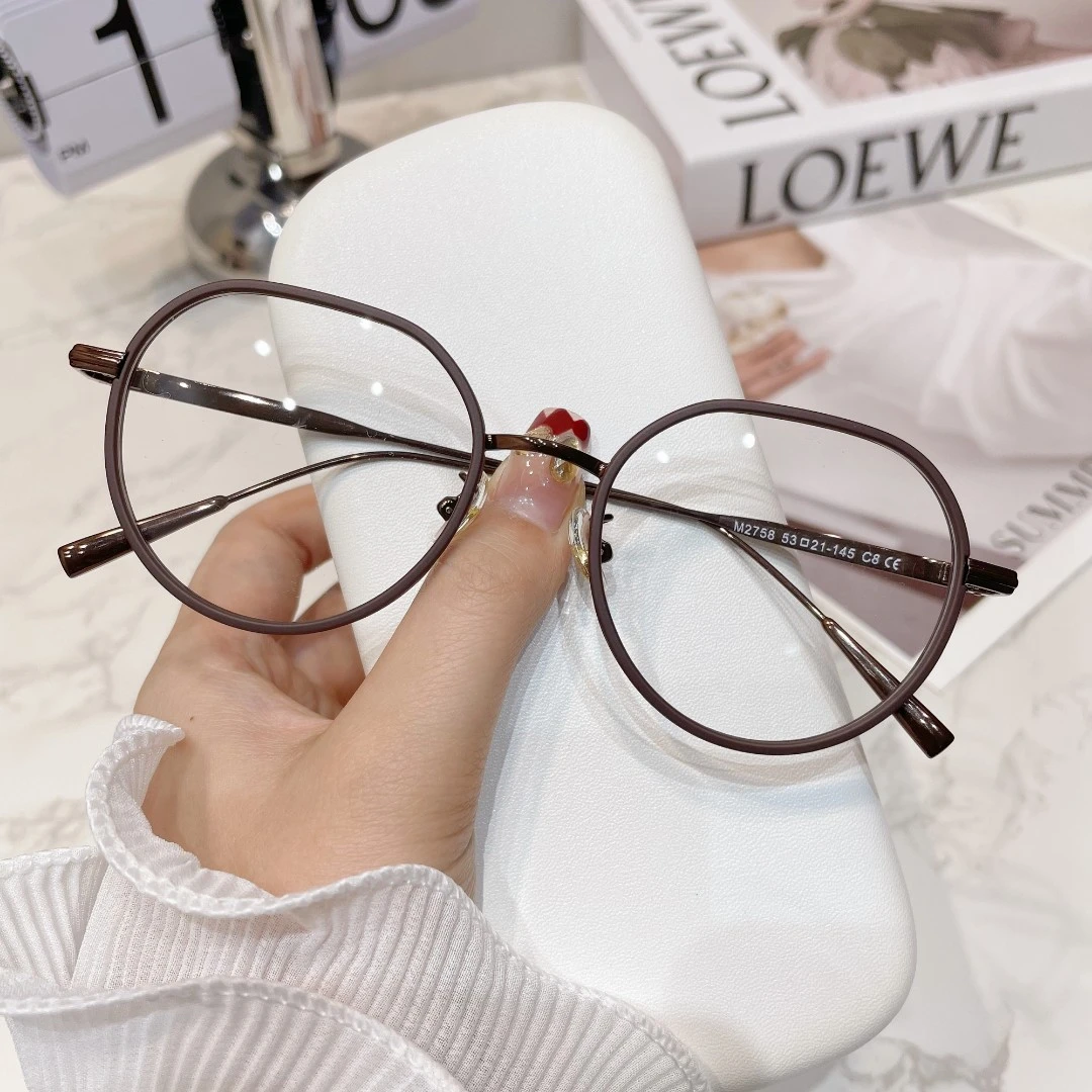 【素颜镜架】栗子棕 可配近视散光防蓝光女 护眼素颜神器 网红百搭