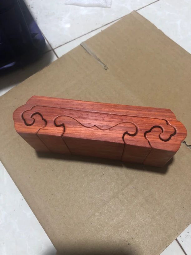 祥云摆件底座  红HL木