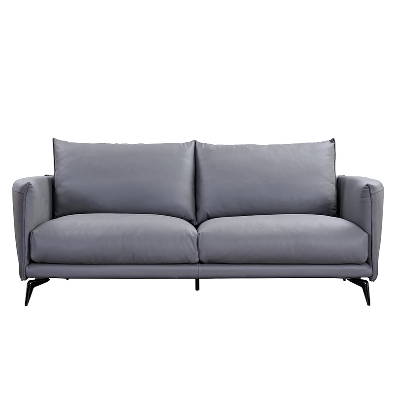 客厅皮沙发北欧轻奢