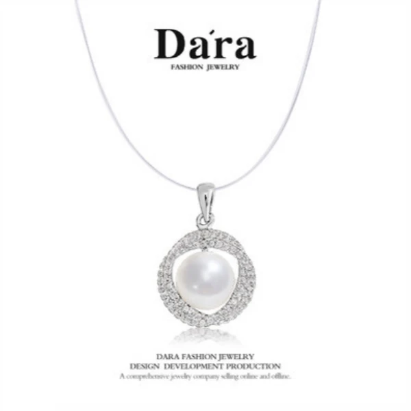 DARA/戴拉淡水珍珠项链套装优雅吊坠个性耳环戒指组合X439800T