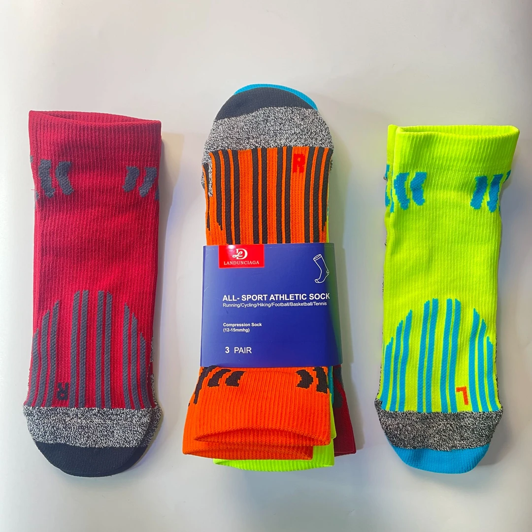 毛巾底跑步羽毛球篮球无骨堆目男女运动袜吸湿排汗短筒全精梳棉袜