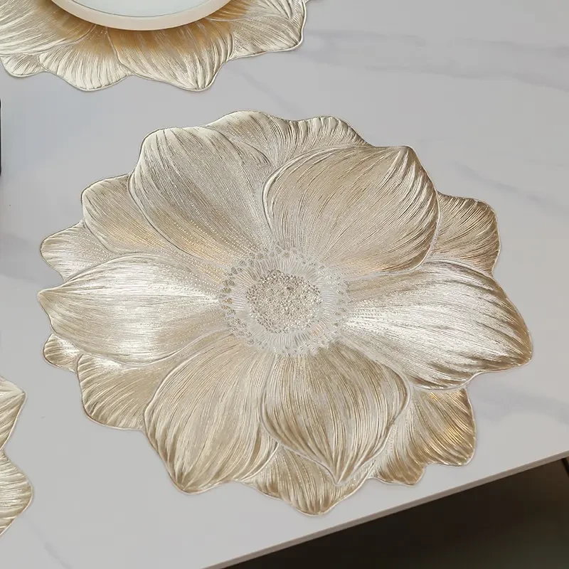 【到手2片】现代简约餐垫防滑装饰垫PVC软装饰桌垫盘垫创意花瓶垫gj