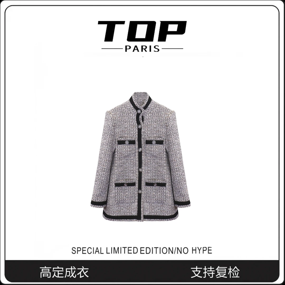 『TOP』香家秋季重工细编织时尚轻奢小香风外套-1142