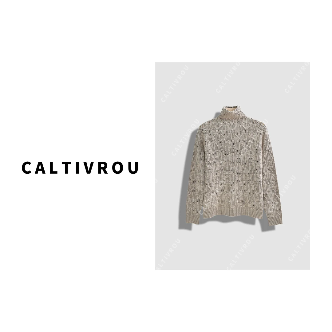 Caltivrou【现货】舒服堆堆领扭花针织-A759-Y7602