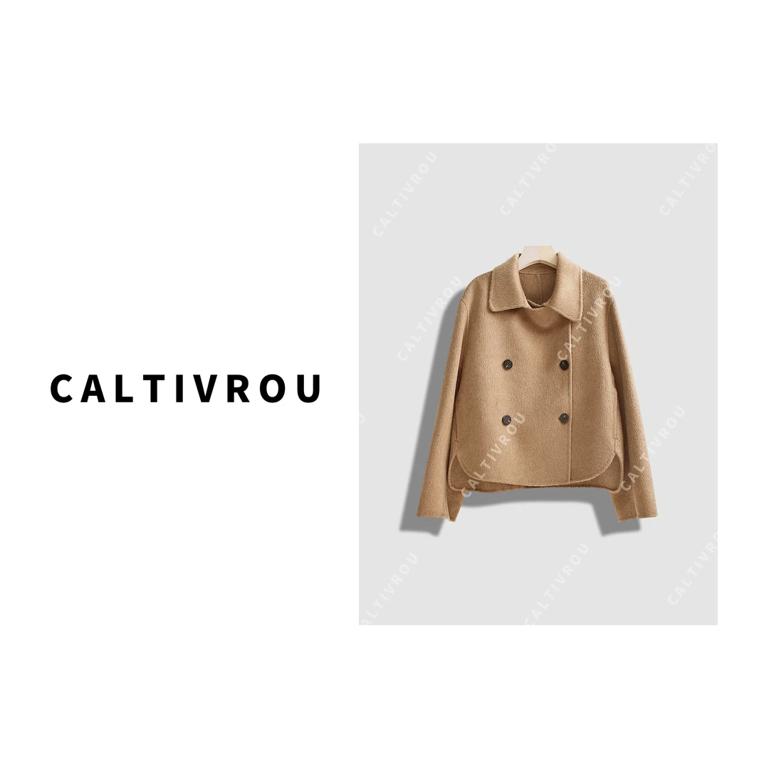 Caltivrou【现货】显高手工双面呢短外套-A873-Y8316