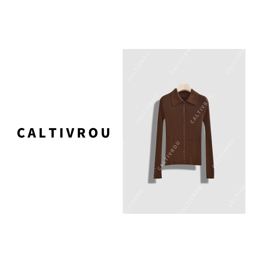 Caltivrou【现货】气质拉满时髦设计感针织衫-A642-Y7781