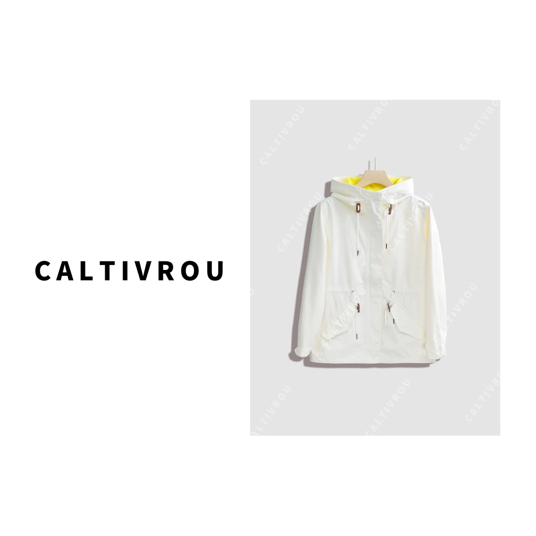 Caltivrou防风防水短外套女风衣户外三合一夹克A415-Y4231