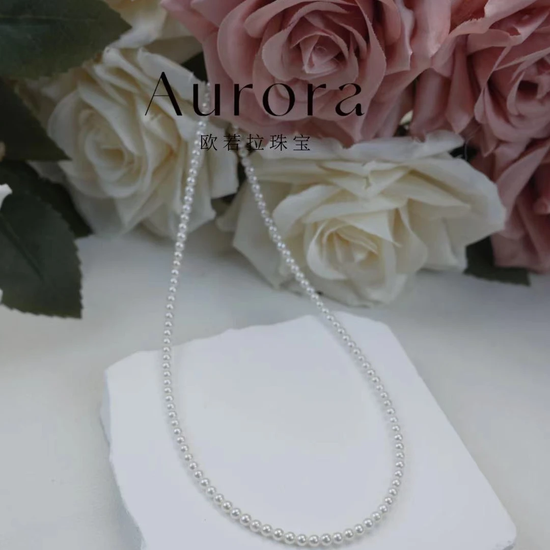 【苏筱】3-3.5mm丨气质白色时尚百搭强光素链【福利直播专用】