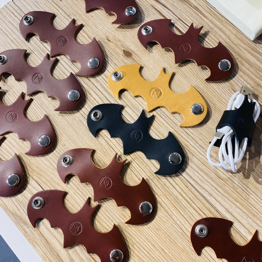 本儿哥的店 皮具小物真皮扣件收纳理线器