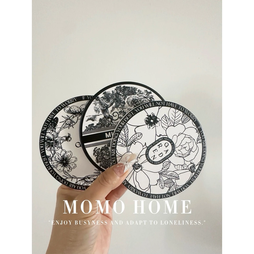 MOMO·轻奢隔热杯垫餐桌高级感花卉图案防烫餐垫多种用途耐高温垫