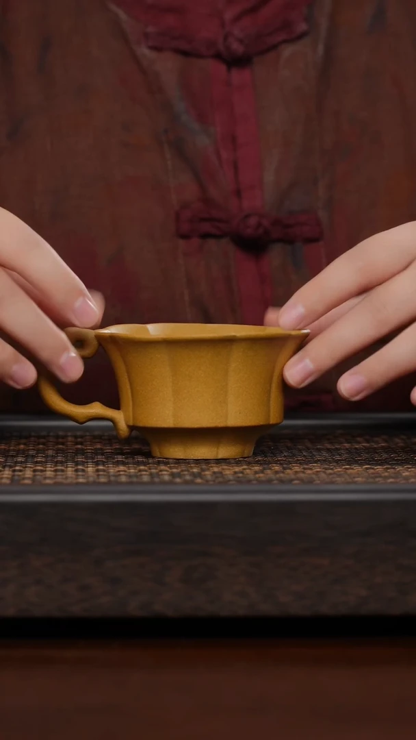 【闪购商品】紫砂茶杯福利紫砂杯黄金花瓣