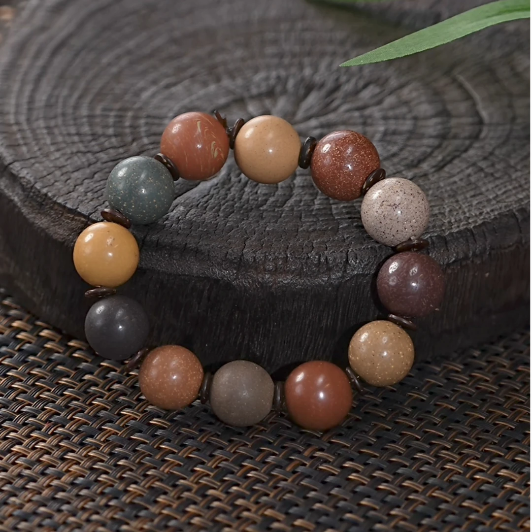 手串2433 | 宜兴紫砂  手工创意紫砂文玩手串（多宝串）