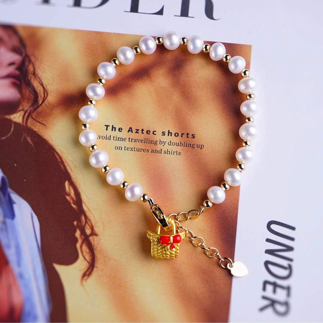 晓珍阁淡水珍珠手链6mm