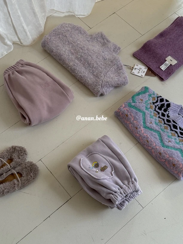 289025-安安贝贝韩系钩花毛衣