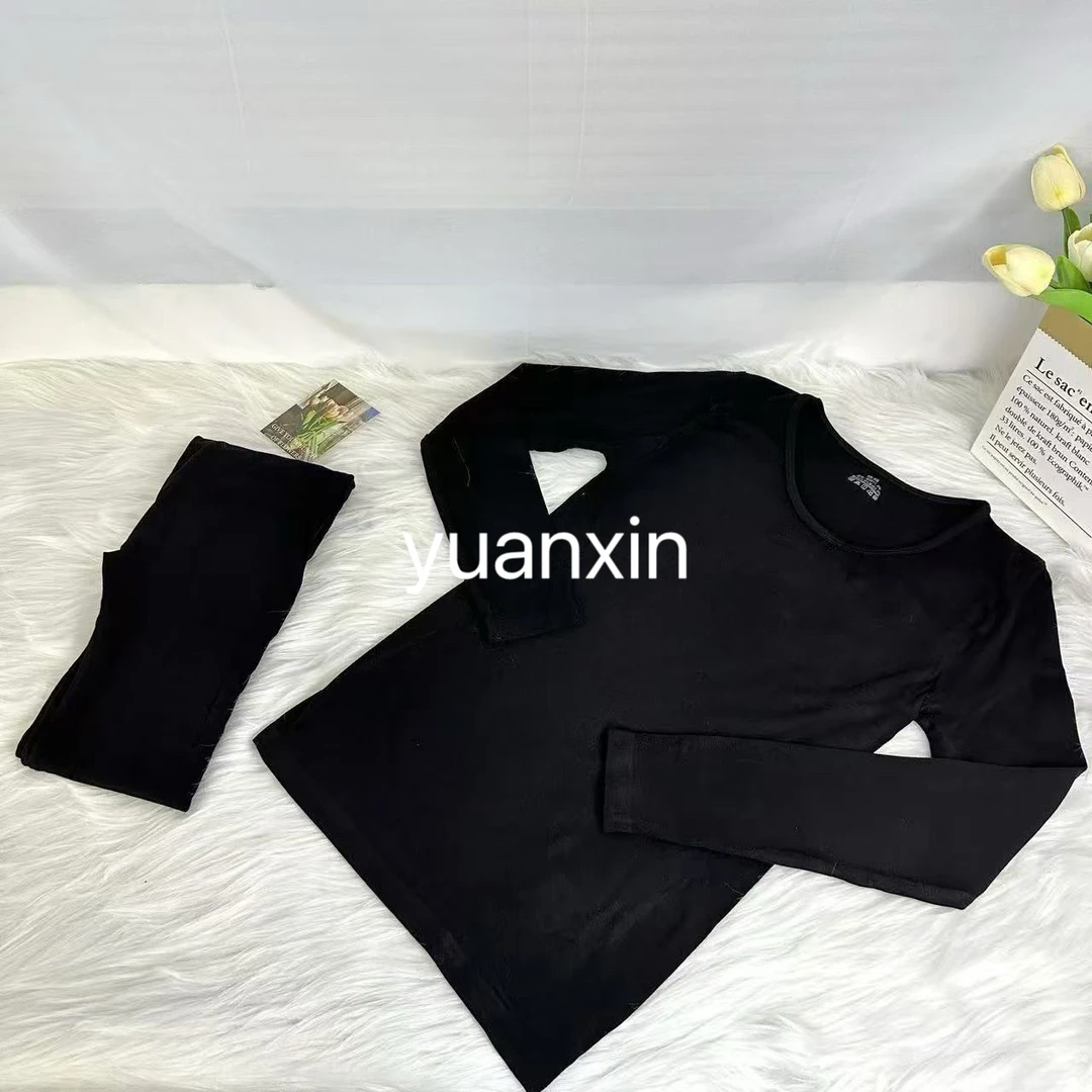 YX四 TZ2204256新款圆领轻柔秋衣秋裤套装时尚休闲百搭保暖