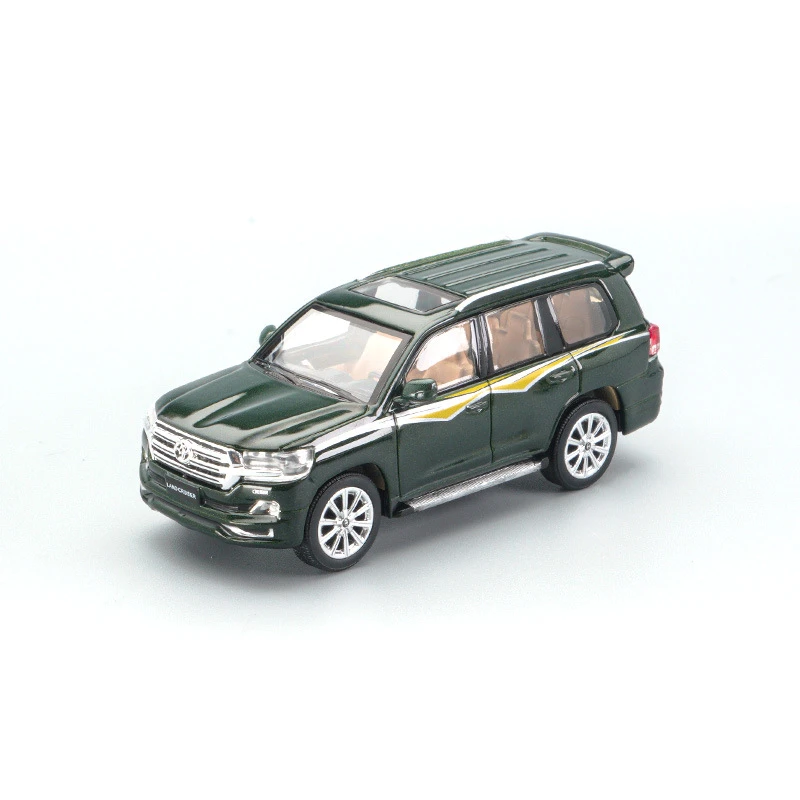 JKM 1/64 丰田陆地巡洋舰LC200陆巡合金车玩具小比例收藏摆件豪华