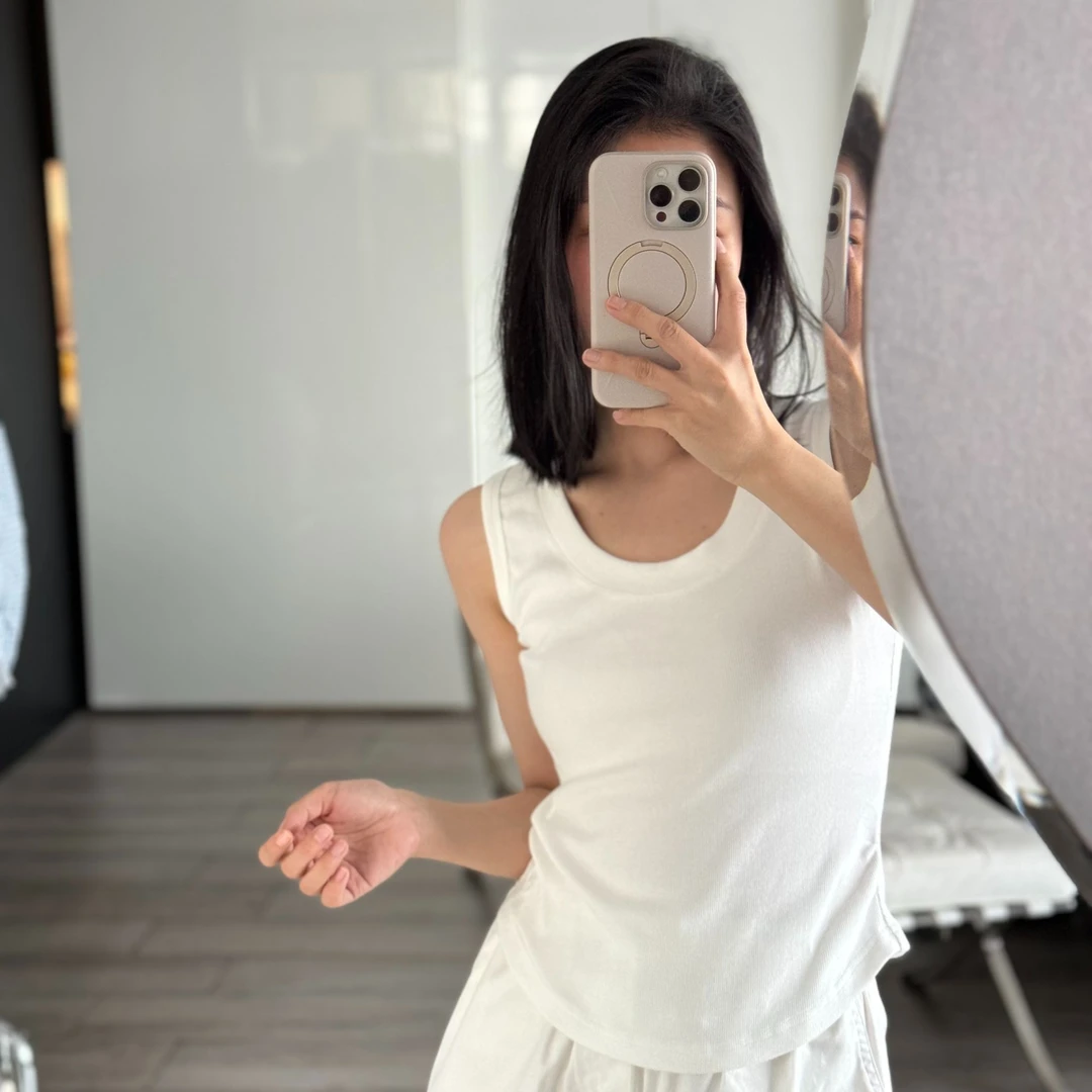 【蔓蔓】休闲百搭U领背心MSBK028