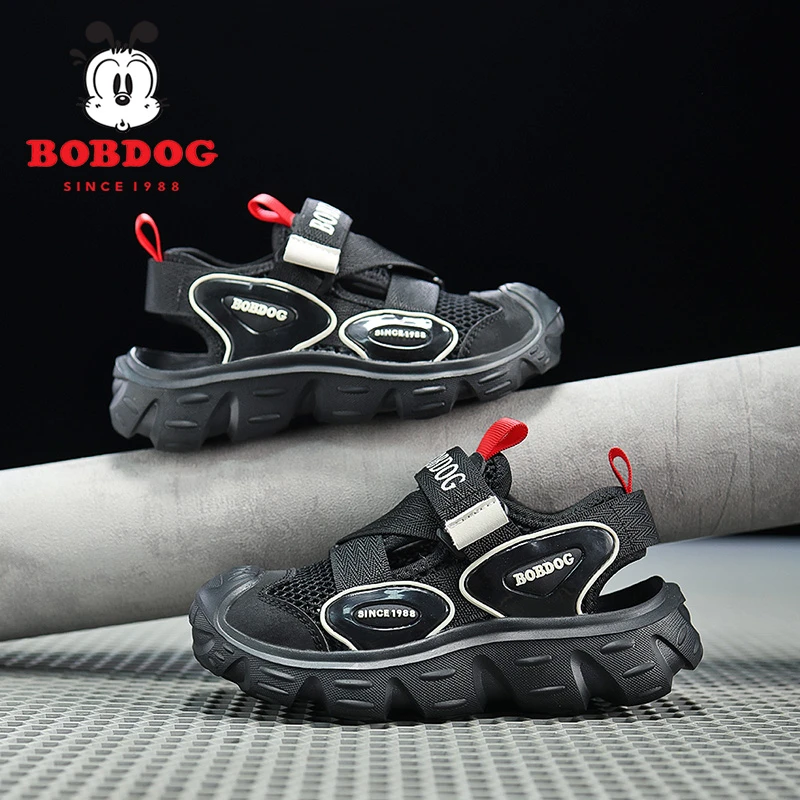 巴布豆2024新款夏季儿童凉鞋男孩夏款中大童包头沙滩鞋男童运动鞋