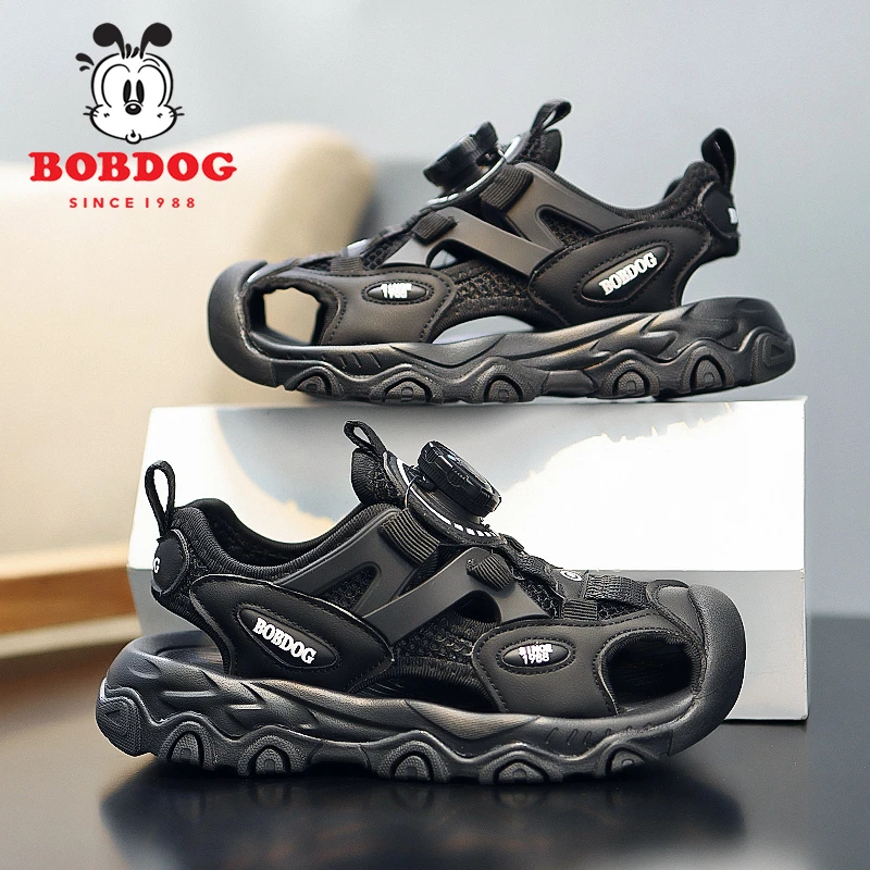 巴布豆2024新款夏季男童凉鞋软底防滑轻便中大童男孩小童儿童鞋子