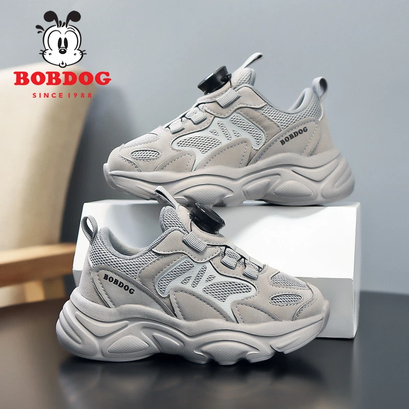 巴布豆【火星二代】秋季童鞋跑步鞋网面男童透气运动鞋休闲鞋儿童鞋